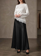 Eclipse Satin Skirt