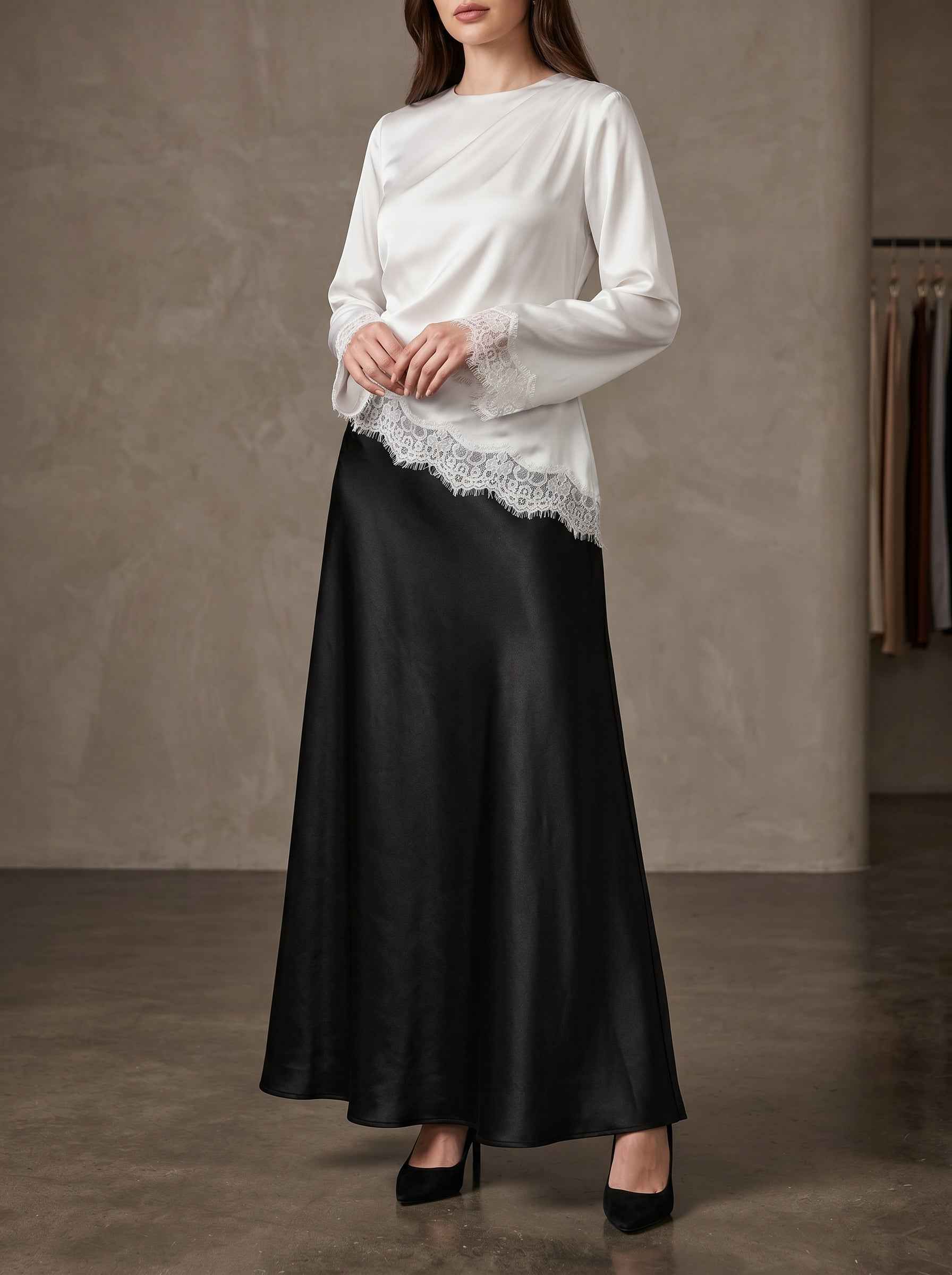 Eclipse Satin Skirt