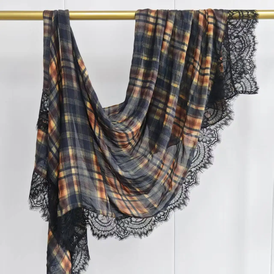 Lattice & Lace Modal Hijab - The Obsidian Edition