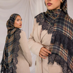 Lattice & Lace Modal Hijab - The Obsidian Edition
