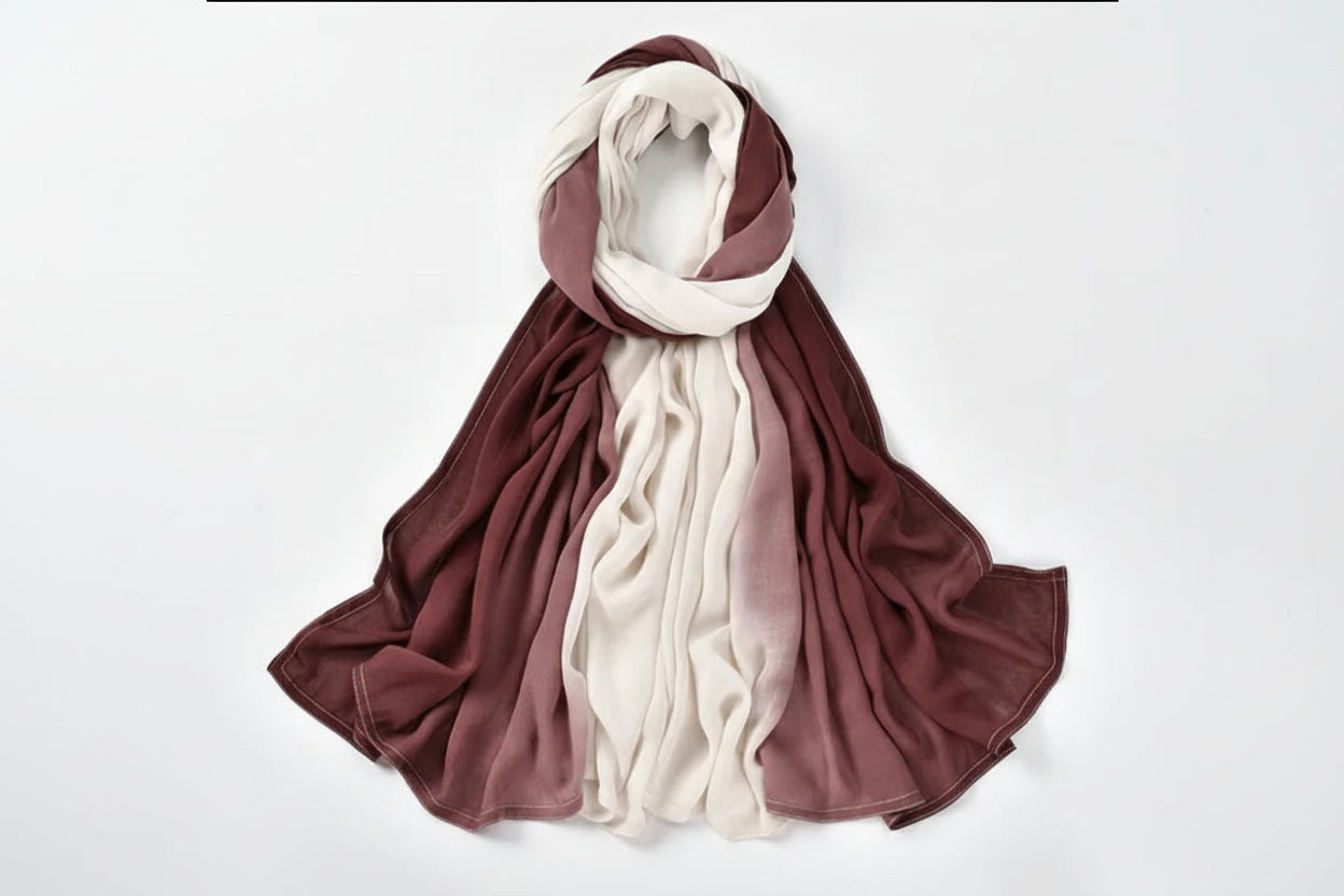 Almond Blossom Premium Ombre Modal Hijab