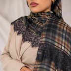 Lattice & Lace Modal Hijab - The Obsidian Edition