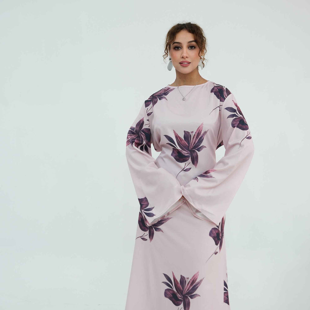 Sidra Bloom Maxi Dress – Blush Pink