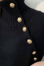 Aliyah knit jumper Dress - Black