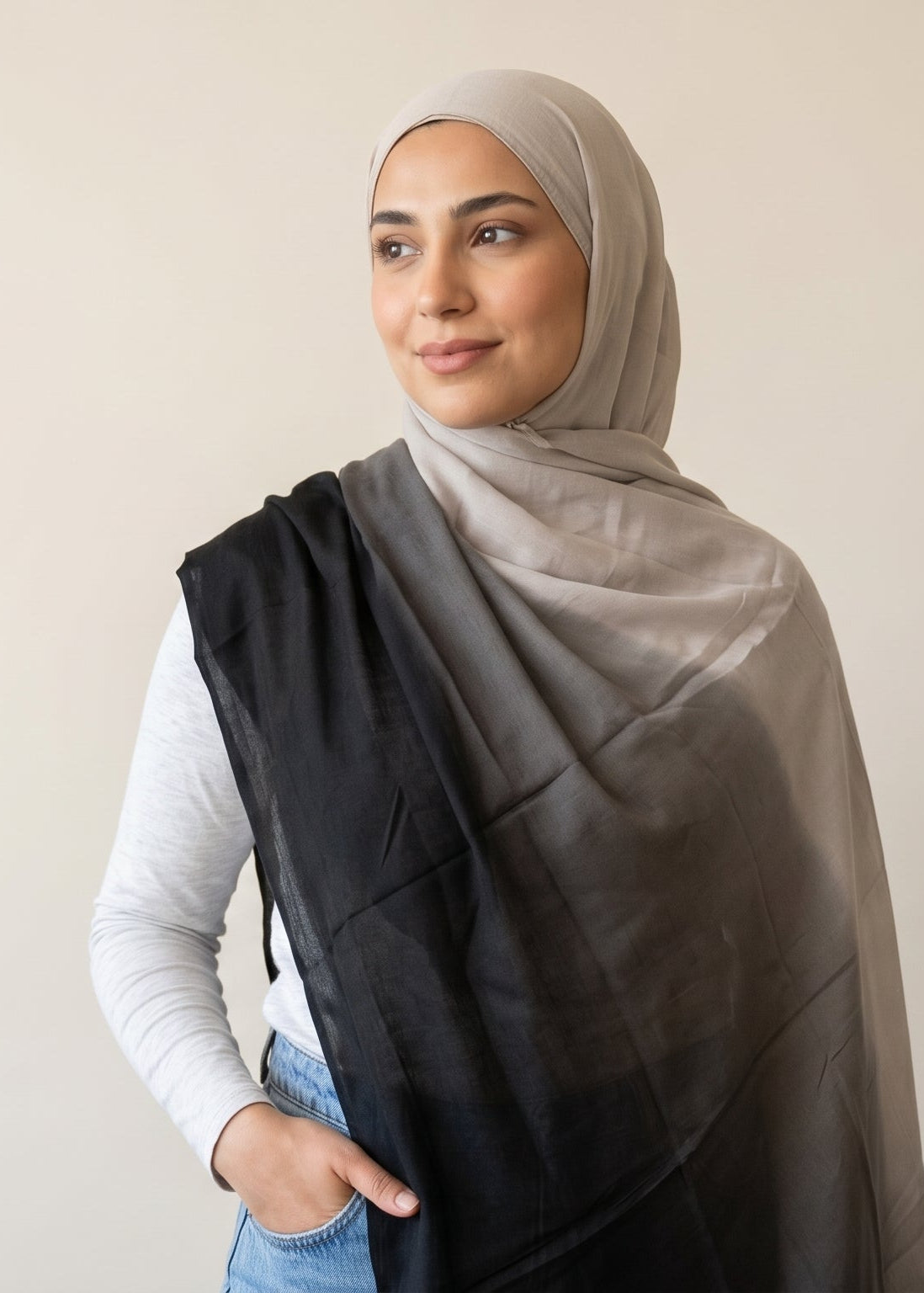 Eclipse Fade  Premium Ombre Modal Hijab
