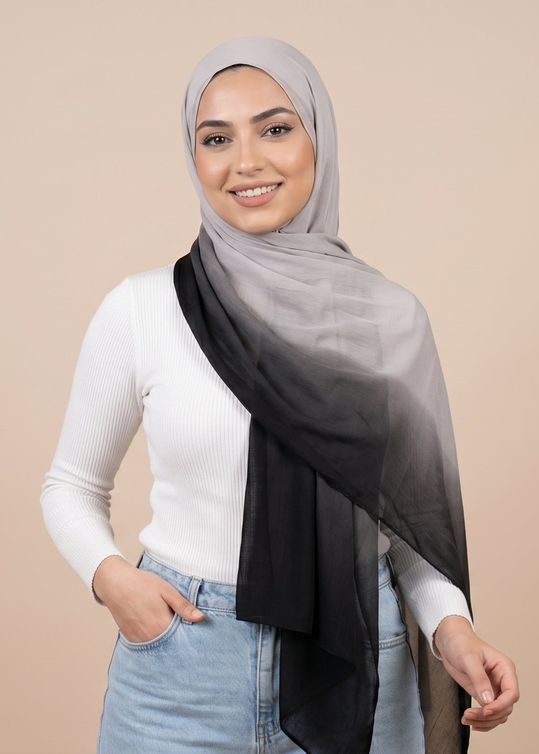 Eclipse Fade  Premium Ombre Modal Hijab