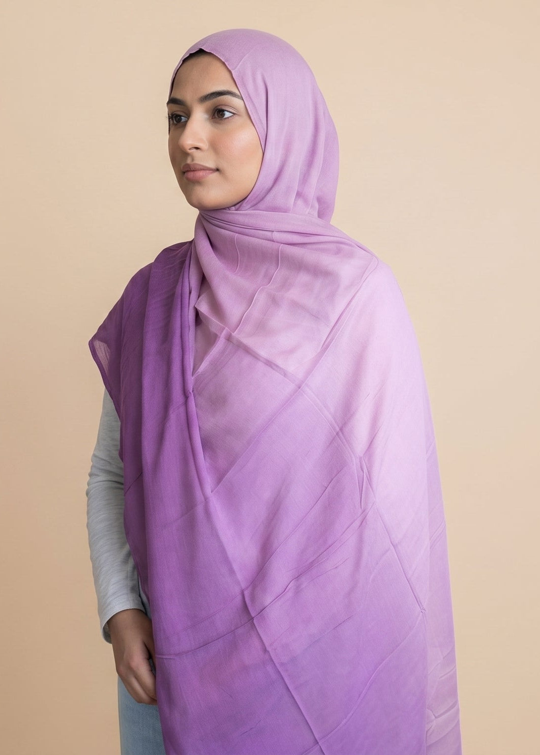 Lavender Premium Ombre Modal Hijab
